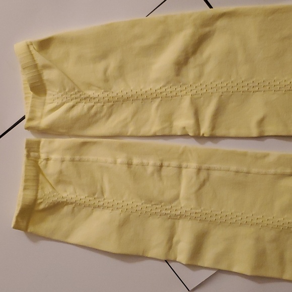 New free people good karma high waist leggings size M/L in yellow 💛 - Picture 10 of 12